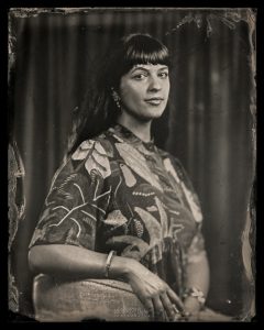 portrait d'une jeune femme au collodion humide